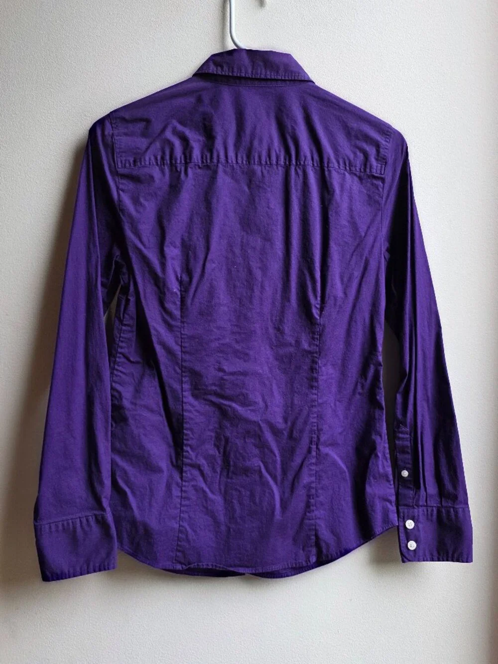J. Crew Deep Purple Button Down Shirt Size Small
